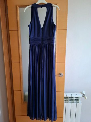 Vestido largo azul