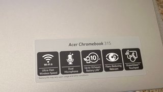 Acer Chromebook 315 Argento