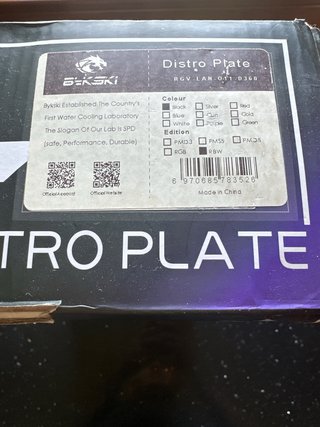 Distro plate Bykski RGV-LAN-O11-D360 RBW