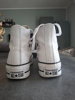 Converse donna bianche platform