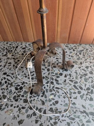 Lámpara de pie vintage hierro forjado