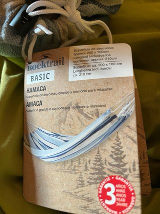 Hamaca Rocktrail nueva. Sin estrenar