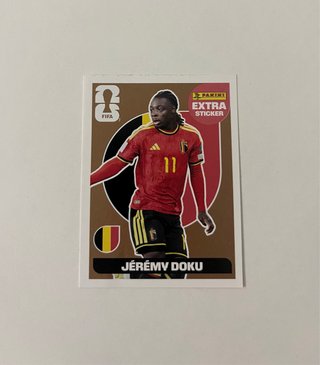 Cromos Panini Extra Jérémy Doku Mundial bronce