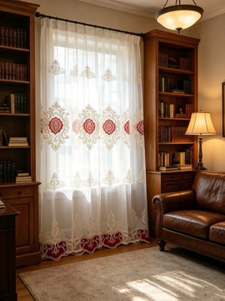 Tenda 280x280cm con pizzo e velluto