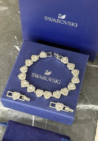 Pulsera Corazones Swarovski