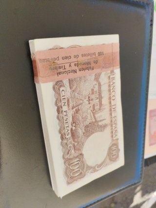 Fajo 100 Pesetas Banco de España 1970