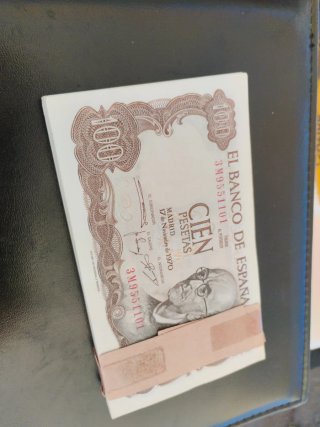 Fajo 100 Pesetas Banco de España 1970