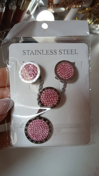 Conjunto Collar y Pendientes Bvlgari Rosa