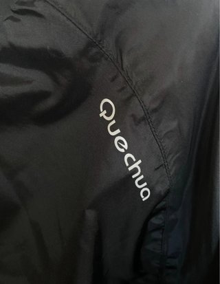 Giacca a vento Quechua nero uomo