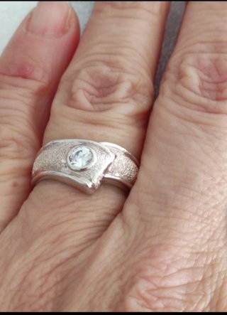 Anillo Plata con Circonita