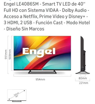 Televisor Engel Negro