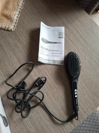 Spazzola lisciante Silver Crest nera