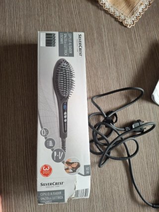 Spazzola lisciante Silver Crest nera
