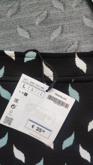 Vestido estampado hojas