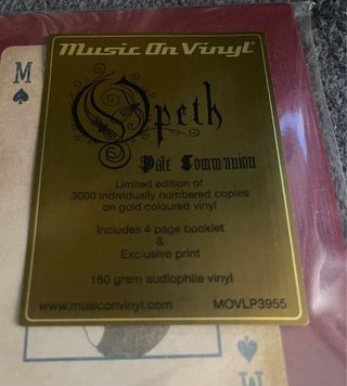 Vinilo Opeth Pale Communion