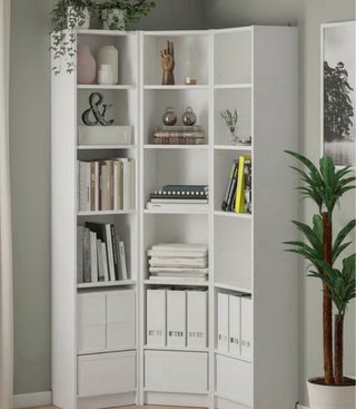 Conjunto 3 Librerías IKEA BILLY Blancas esquinero