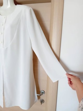 Blusa lunga donna con spacchi