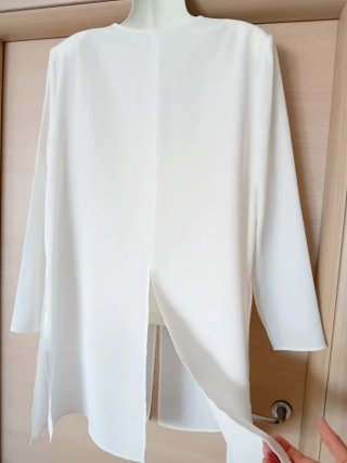 Blusa lunga donna con spacchi