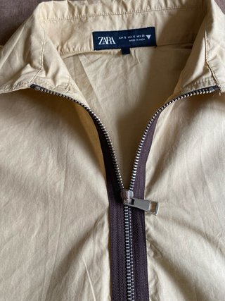 Chaqueta Zara Beige Cropped Talla S