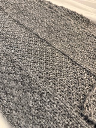 Bufanda H&M Gris Tejida