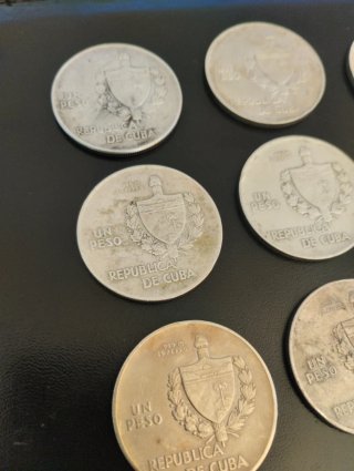 9 Monedas 1 Peso 1934 y 1935