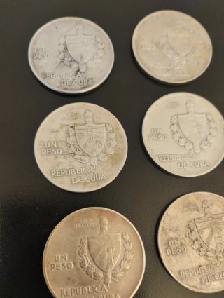 9 Monedas 1 Peso 1934 y 1935