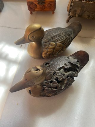 Patos de Bronce Vintage Pesados