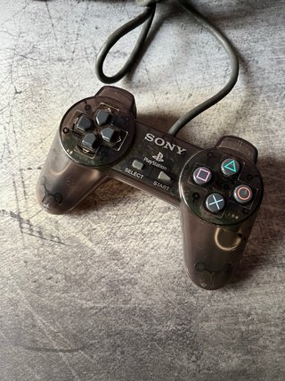 Mando PS1 Sony Negro Transparente
