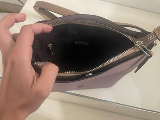 Bolso Parfois Morado y Beige