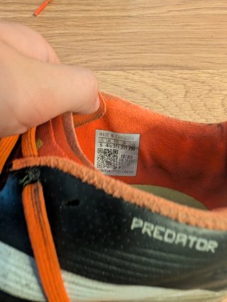 Botas de fútbol Adidas Predator Negras Naranja