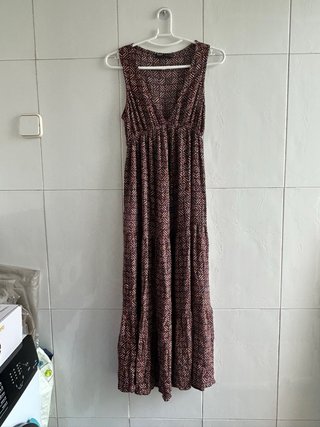 Vestido largo estampado