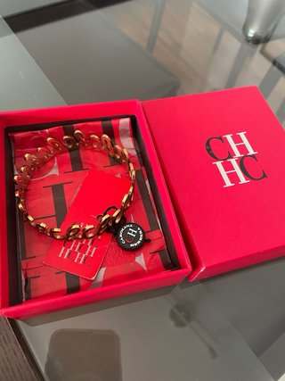 Pulsera CH Negra y Dorada