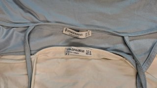 2 Tops Tirantes Stradivarius Azul y Blanco