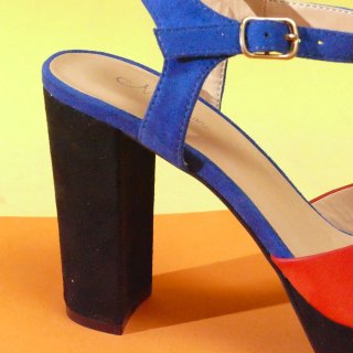 Sandalias de plataforma de tacón alto para mujer