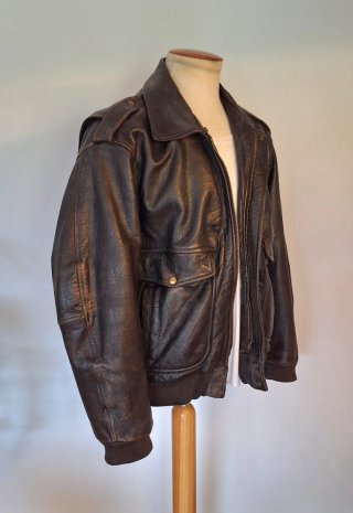 Cazadora Piel Redskins Aviador Talla L