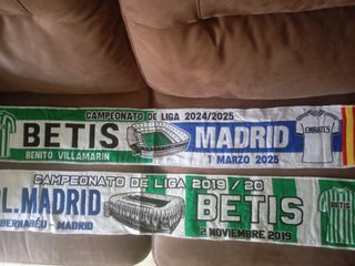 Bufandas Real Madrid y Man City