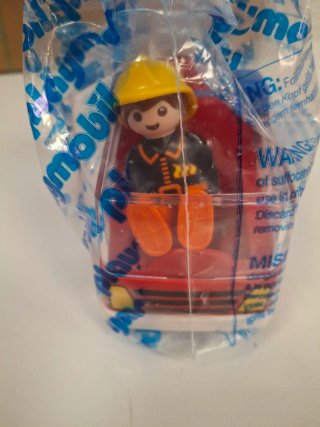 Playmobil Coche Camión Bomberos Escalera , serie 1