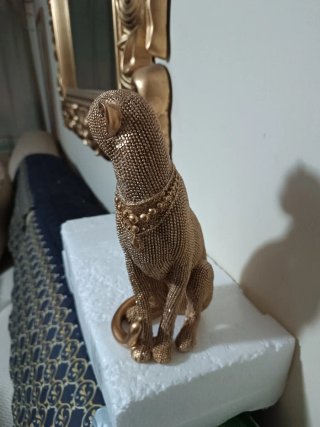 Leopardo Dorado Decorativo 23cm. Adornos coleccion