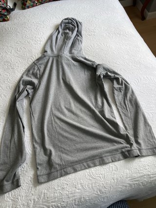 Sudadera Hollister Gris con Capucha