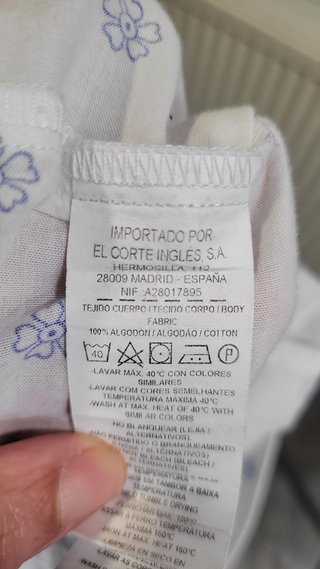 Pijama de verano 2 piezas Énfasis XL 100% algodón