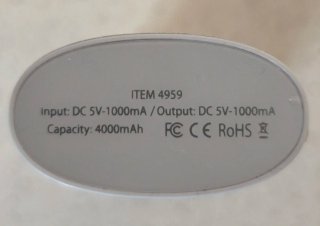 Power bank Altroconsumo 4000 mAh
