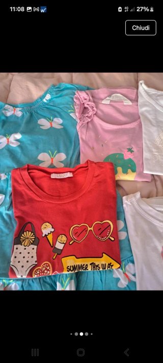 Set abiti bimba primavera/estate 4-5 anni
