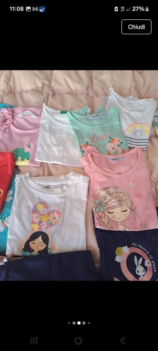 Set abiti bimba primavera/estate 4-5 anni