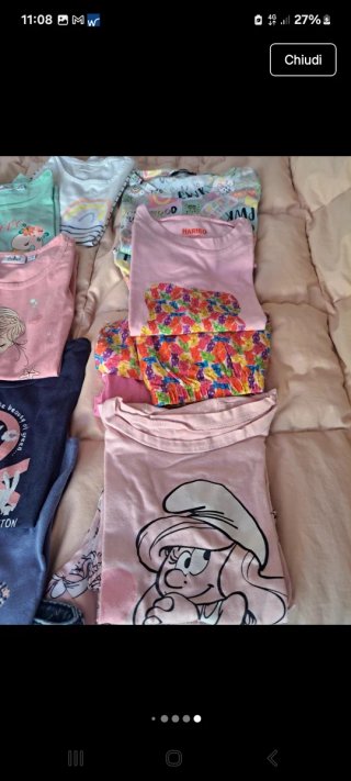 Set abiti bimba primavera/estate 4-5 anni