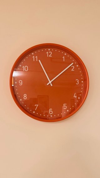 Reloj de Pared Naranja Ikea