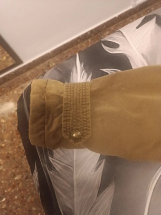 Cazadora mujer beige