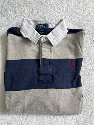 Polera Polo Ralph Lauren Rayas Azul/Gris
