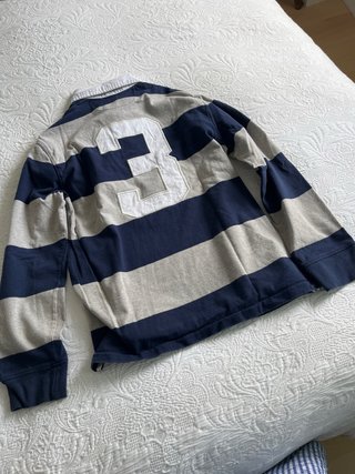 Polera Polo Ralph Lauren Rayas Azul/Gris