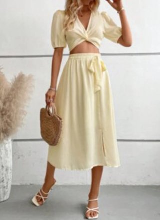Completo estivo donna beige