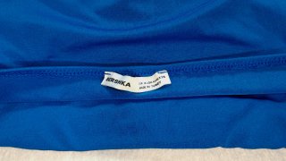 Top banda Bershka azul eléctrico